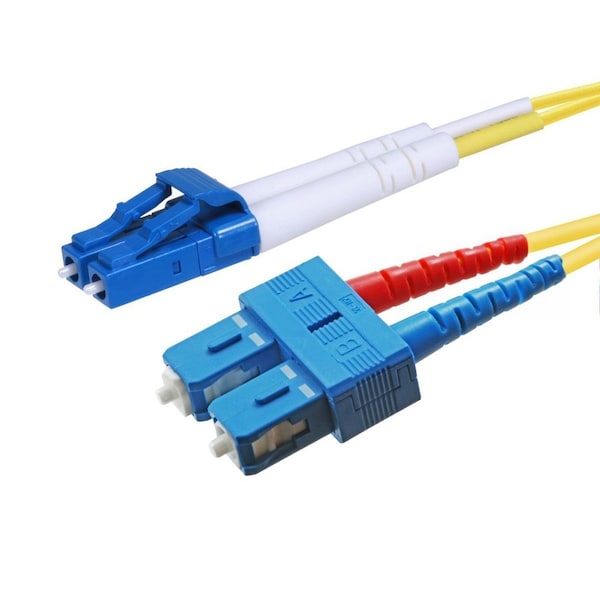 Monoprice Single-Mode Fiber Optic Cable - LC/SC  UL   9/125 Type  Duplex  Yellow  20m  Corning - 11854