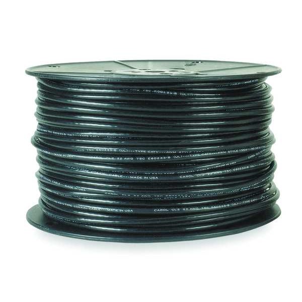 Cable Coaxial Carol, RG-59/U, 20 AWG, Negro, PVC - C5780.41.01