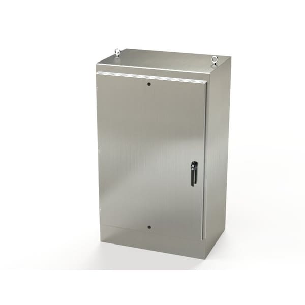 Saginaw Control & Engineering 304 Stainless Steel Electrical Enclosures, 60 in H, 24 in D, 36 in W, NEMA 3R, 4, 4X, 12, 13 - SCE-60EL3624SSFS