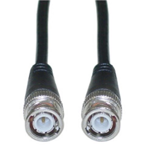 Cable Wholesale CableWholesale 10X1-01150 BNC RG58  AU Coaxial Cable  Black  BNC Male  Copper Stranded Center Conductor  50 foot - 10X1-01150
