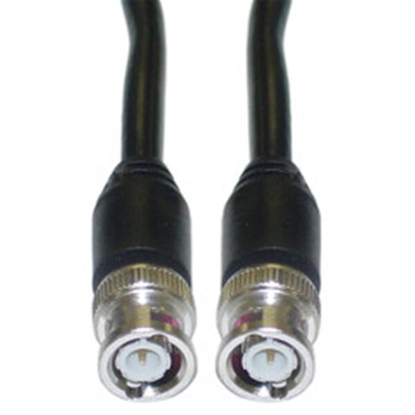 Cable Coaxial BNC RG59-U Negro Macho BNC 25 pies