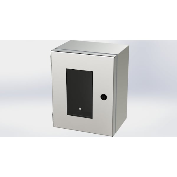Saginaw Control & Engineering 316 Stainless Steel Electrical Enclosures, 10 in H, 6 in D, 8 in W, NEMA 3R, 4, 4X, 12, 13, Hinged - SCE-10086ELJWSS6