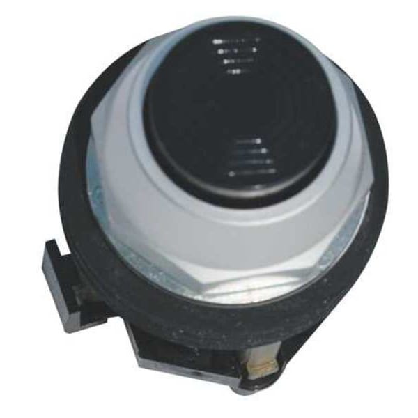 Botón pulsador no iluminado Eaton, 30 mm, 1NA/1NC, Negro - HT8ABHAB