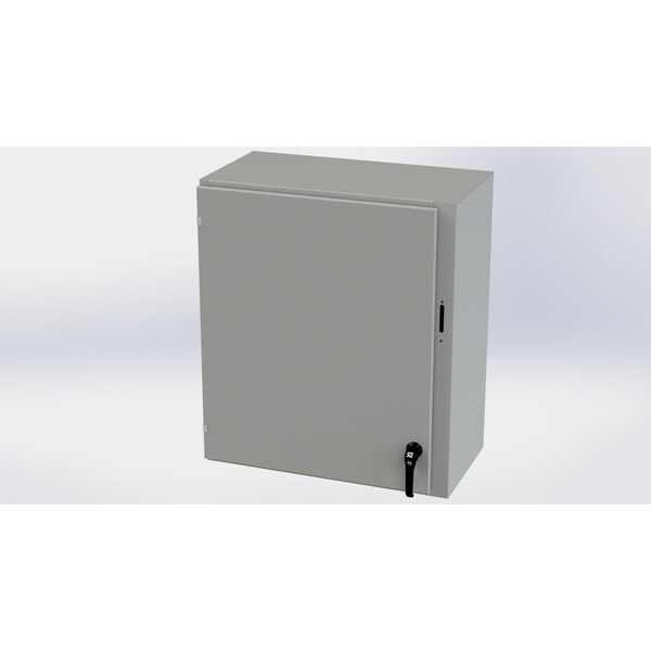 Saginaw Control & Engineering Carbon Steel Electrical Enclosures, 36 in H, 16 in D, 31.38 in W, NEMA 3R, 4, 12, 13, Hinged - SCE-36XEL3116LP