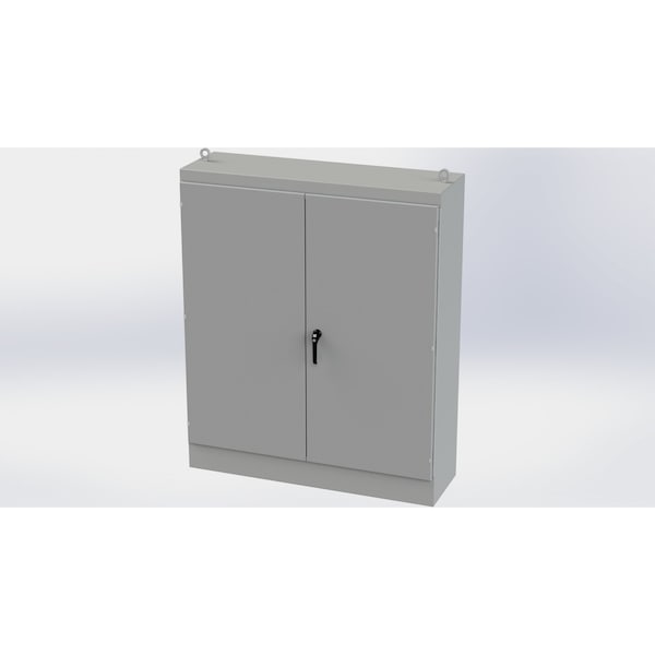 Saginaw Control & Engineering Carbon Steel Electrical Enclosures, 72 in H, 18 in D, 60 in W, NEMA 3R, 12, 13, Hinged - SCE-726018FSD