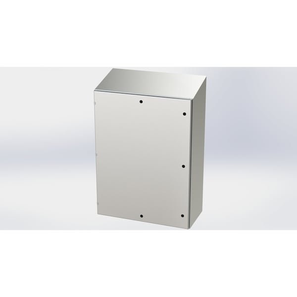 Saginaw Control & Engineering 304 Stainless Steel Electrical Enclosures, 48 in H, 16 in D, 36 in W, NEMA 3R, 4, 4X, 12, 13 - SCE-48EL3616SSST