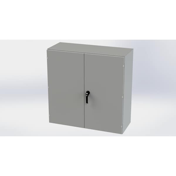 Saginaw Control & Engineering Carbon Steel Electrical Enclosures, 42 in H, 16 in D, 42 in W, NEMA 3R, 12, 13 - SCE-424216WFLP