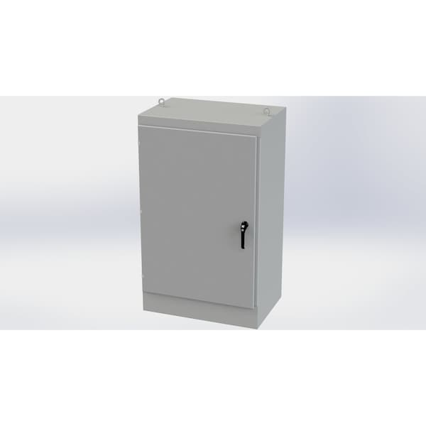 Saginaw Control & Engineering Carbon Steel Electrical Enclosures, 60 in H, 24 in D, 36 in W, NEMA 3R, 12, 13, Hinged - SCE-603624FS