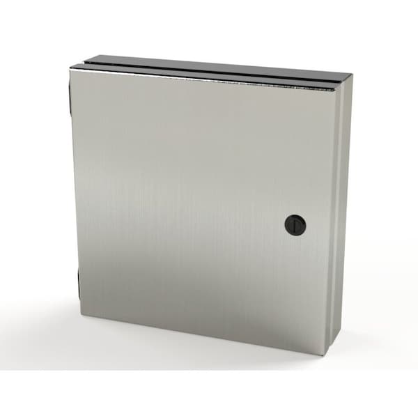 Saginaw Control & Engineering 304 Stainless Steel Electrical Enclosures, 10 in H, 1-1/2 in D, 10 in W, NEMA 3R, 4, 4X, 12, 13 - SCE-HA1010SS
