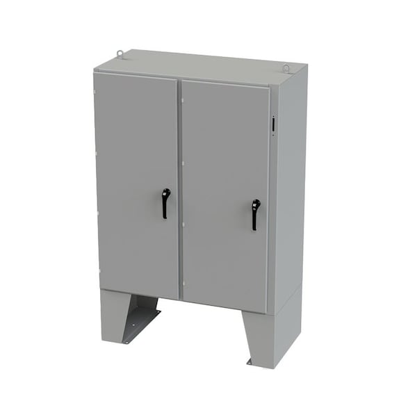Saginaw Control & Engineering Carbon Steel Electrical Enclosures, 60 in H, 24 in D, 49 in W, NEMA 3R, 4, 12, 13, Hinged - SCE-60XEL4924LP