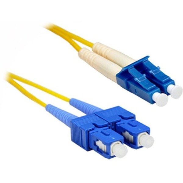 Cable de fibra óptica monomodo verde Enet ST a LC 9/125 3M - SCLC-GNSM-3M-ENC
