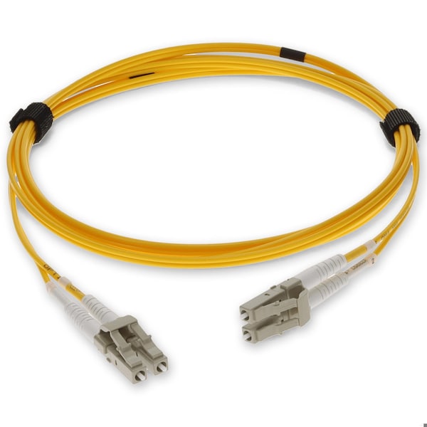 Add-On 10M LC MALE TO LC MALE OM4 STRAIGHT YELLOW FIBER OFNR RISER-RATED PA - ADD-LC-LC-10M5OM4-YW