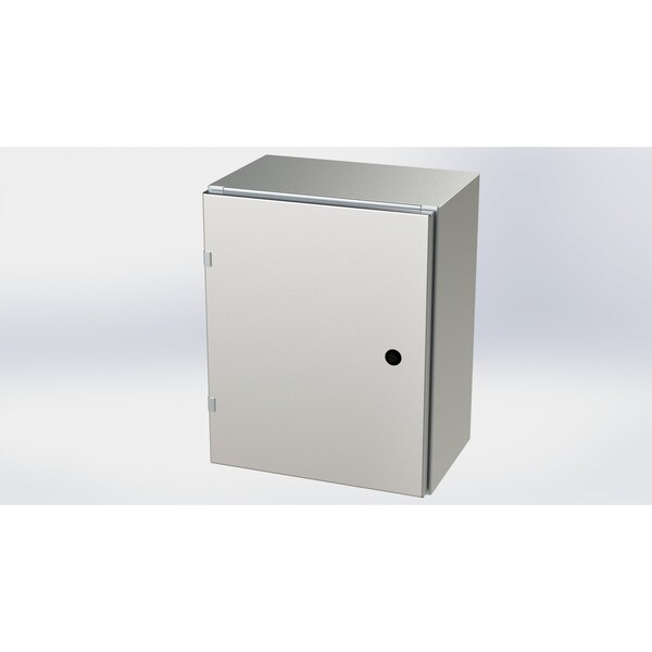 Saginaw Control & Engineering 316 Stainless Steel Electrical Enclosures, 20 in H, 10 in D, 16 in W, NEMA 3R, 4, 4X, 12, 13 - SCE-20EL1610SS6LP