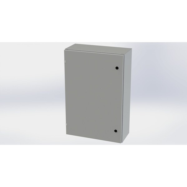 Saginaw Control & Engineering Carbon Steel Electrical Enclosures, 36 in H, 10 in D, 24 in W, NEMA 3R, 4, 12, 13, Hinged - SCE-36EL2410LP