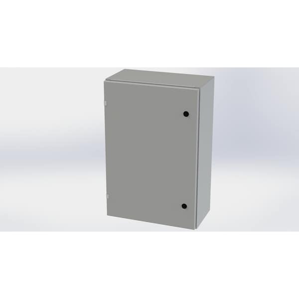 Saginaw Control & Engineering Carbon Steel Electrical Enclosures, 30 in H, 10 in D, 20 in W, NEMA 3R, 4, 12, 13, Hinged - SCE-30EL2010LP