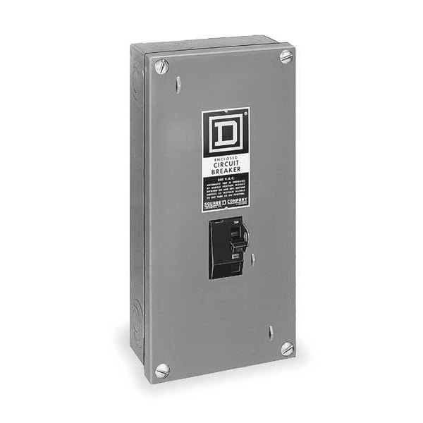 Interruptor de seguridad de un solo tirón Square D, trabajo general, 240V CA, 2PST, 100 A, NEMA 1 - QO2000NS