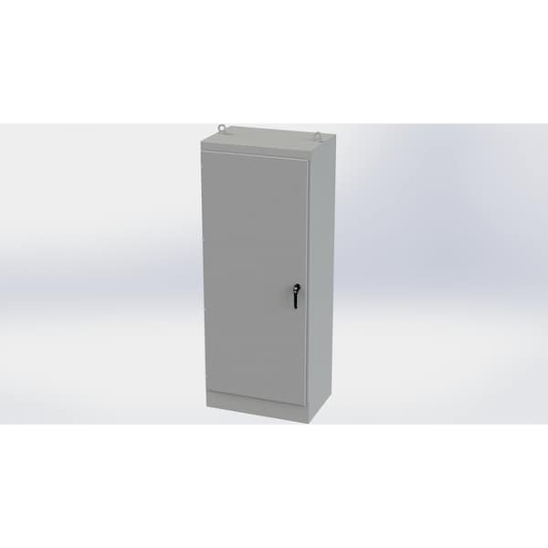 Saginaw Control & Engineering Carbon Steel Electrical Enclosures, 90 in H, 24 in D, 36 in W, NEMA 3R, 12, 13, Hinged - SCE-903624FS