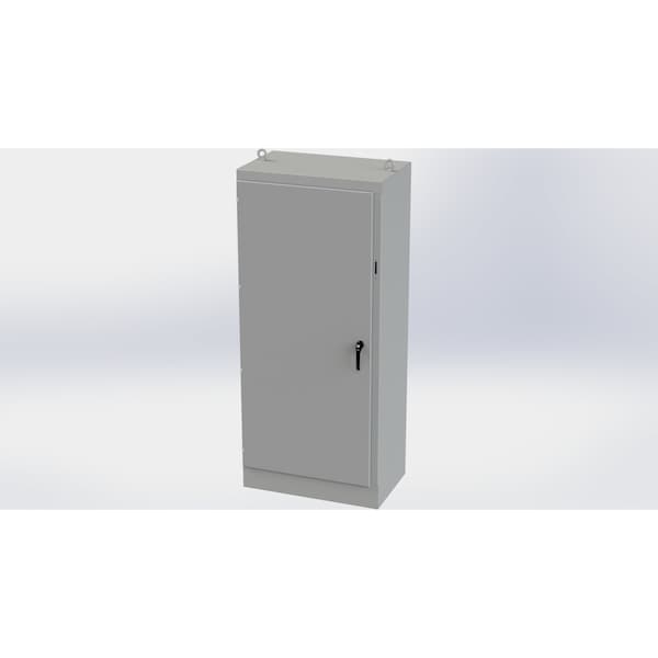 Saginaw Control & Engineering Carbon Steel Electrical Enclosures, 90 in H, 24 in D, 39-1/2 in W, NEMA 3R, 4, 12, 13, Hinged - SCE-90XM4024