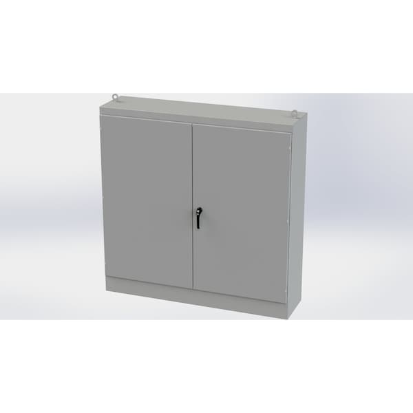Saginaw Control & Engineering Carbon Steel Electrical Enclosures, 72 in H, 18 in D, 72 in W, NEMA 3R, 12, 13, Hinged - SCE-727218FSD