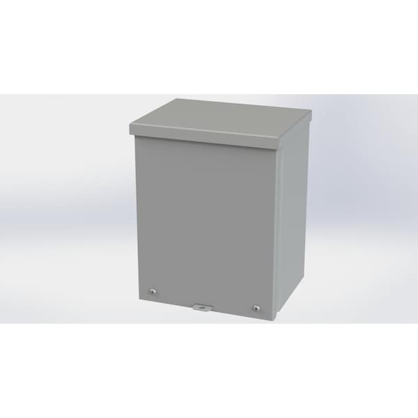 Saginaw Control & Engineering Galvanized Steel Electrical Enclosures, 10 in H, 6 in D, 8 in W, NEMA 3R, Screw On - SCE-10R86