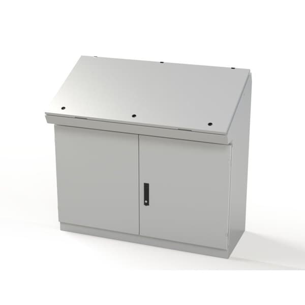 Saginaw Control & Engineering Carbon Steel Electrical Enclosures, 46-1/4 in H, 18-1/2 in D, 49-1/4 in W, NEMA 3R, 12, 13, Hinged - SCE-464919SDC