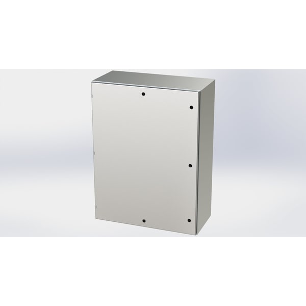 Saginaw Control & Engineering 304 Stainless Steel Electrical Enclosures, 48 in H, 16 in D, 36 in W, NEMA 3R, 4, 4X, 12, 13 - SCE-48EL3616SSLP