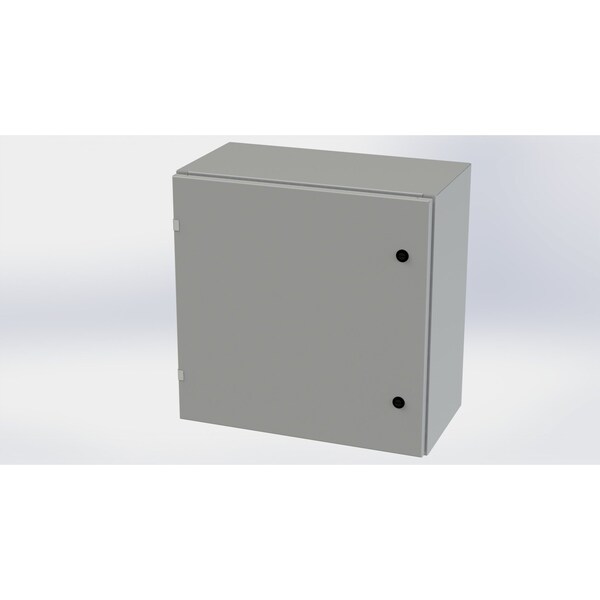 Saginaw Control & Engineering Carbon Steel Electrical Enclosures, 24 in H, 12 in D, 24 in W, NEMA 3R, 4, 12, 13, Hinged - SCE-24EL2412LP