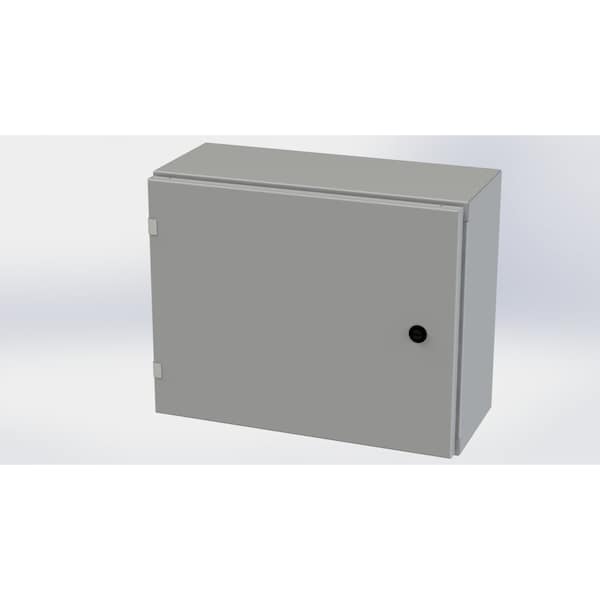 Saginaw Control & Engineering Carbon Steel Electrical Enclosures, 16 in H, 8 in D, 20 in W, NEMA 3R, 4, 12, 13, Hinged - SCE-16EL2008LP