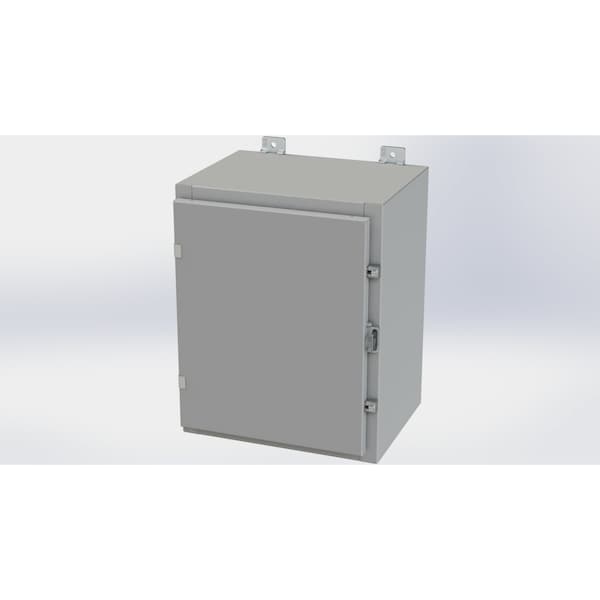 Saginaw Control & Engineering Carbon Steel Electrical Enclosures, 20 in H, 12 in D, 16 in W, NEMA 4, Hinged - SCE-20H1612LP