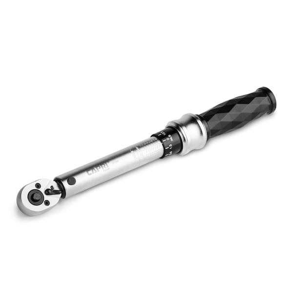 Capri Tools 1/4 in Drive Diamond Ergonomic Grip Torque Wrench, 55-250 in.-lb. - CP31100