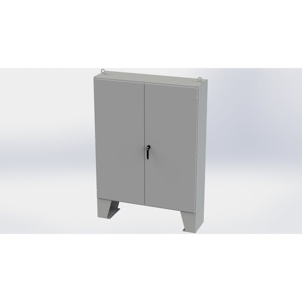Saginaw Control & Engineering Carbon Steel Electrical Enclosures, 72 in H, 16 in D, 60 in W, NEMA 3R, 12, 13, Hinged - SCE-726016ULP