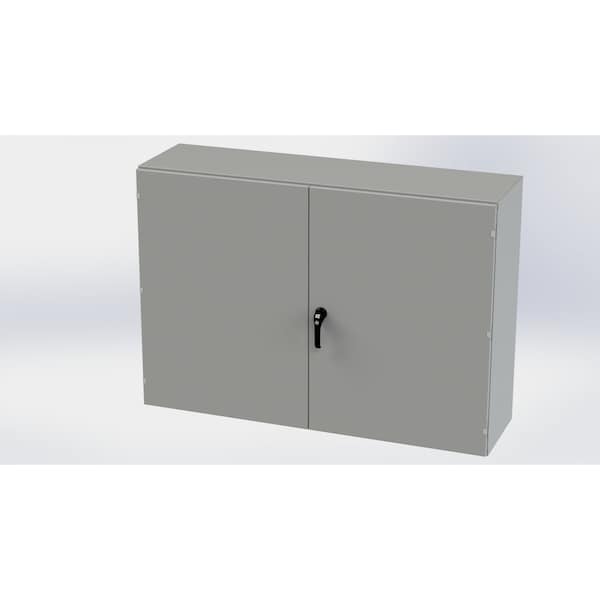 Saginaw Control & Engineering Carbon Steel Electrical Enclosures, 42 in H, 16 in D, 60 in W, NEMA 3R, 12, 13 - SCE-426016WFALP