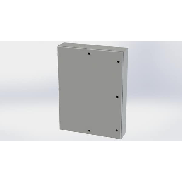 Saginaw Control & Engineering Carbon Steel Electrical Enclosures, 48 in H, 8 in D, 36 in W, NEMA 3R, 4, 12, 13, Hinged - SCE-48EL3608LP