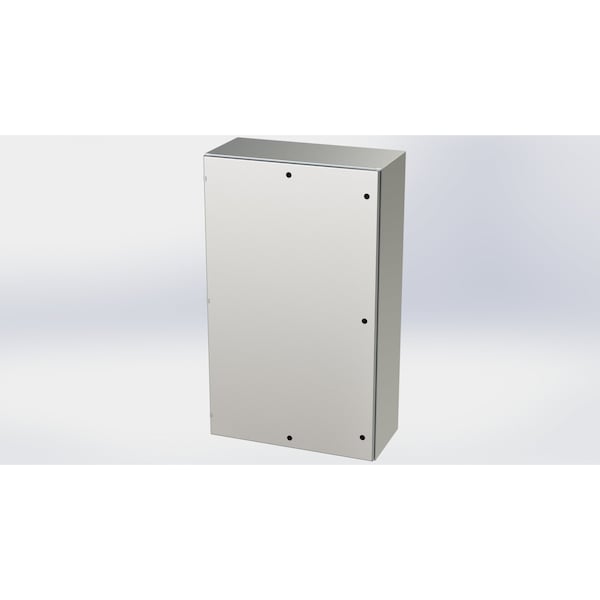 Saginaw Control & Engineering 304 Stainless Steel Electrical Enclosures, 60 in H, 16 in D, 36 in W, NEMA 3R, 4, 4X, 12, 13 - SCE-60EL3616SSLP