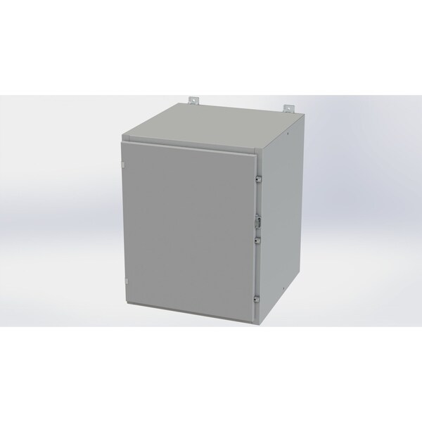 Saginaw Control & Engineering Carbon Steel Electrical Enclosures, 30 in H, 24 in D, 24 in W, NEMA 4, Hinged - SCE-30H2424LP
