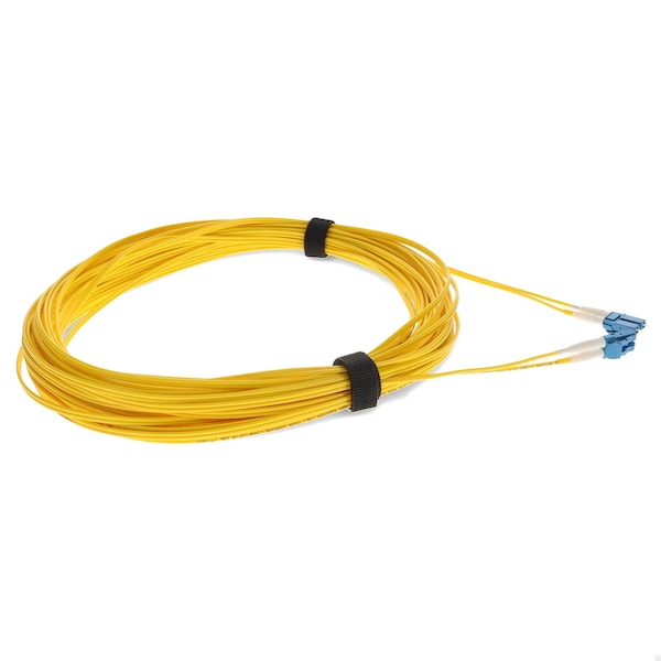 Cable de fibra óptica dúplex amarillo OS1 LC Macho a LC Macho de 21 metros con clasificación OFNR