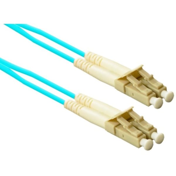 Cable de fibra multimodo dúplex Aqua Enet LC a LC 50/125 10G - 50 metros