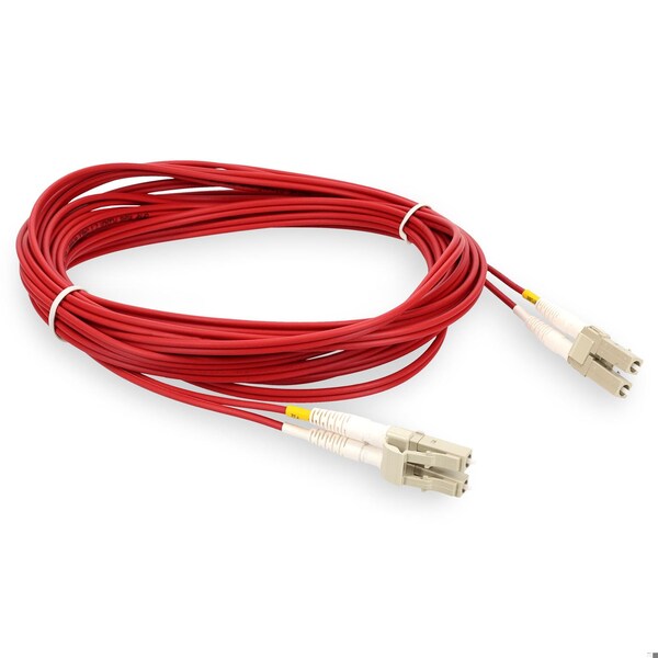 Add-On 2M LC M/M TAA OM4 RED FIBER PATCH CBL - ADD-LC-LC-2M5OM4-RD-TAA