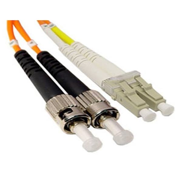 Cable de parcheo de fibra óptica multimodo OM2 duplex LC UPC a ST UPC de 1m - CBF-ST01LC-MD