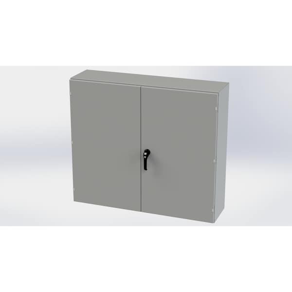 Saginaw Control & Engineering Carbon Steel Electrical Enclosures, 42 in H, 12 in D, 48 in W, NEMA 3R, 12, 13 - SCE-424812WFLP