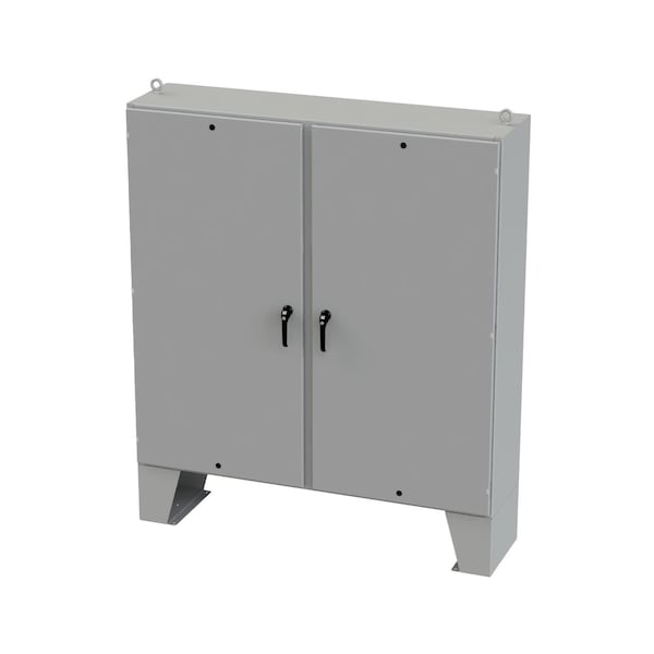 Saginaw Control & Engineering Carbon Steel Electrical Enclosures, 72 in H, 18 in D, 72 in W, NEMA 3R, 4, 12, 13, Hinged - SCE-72EL7218LPPL