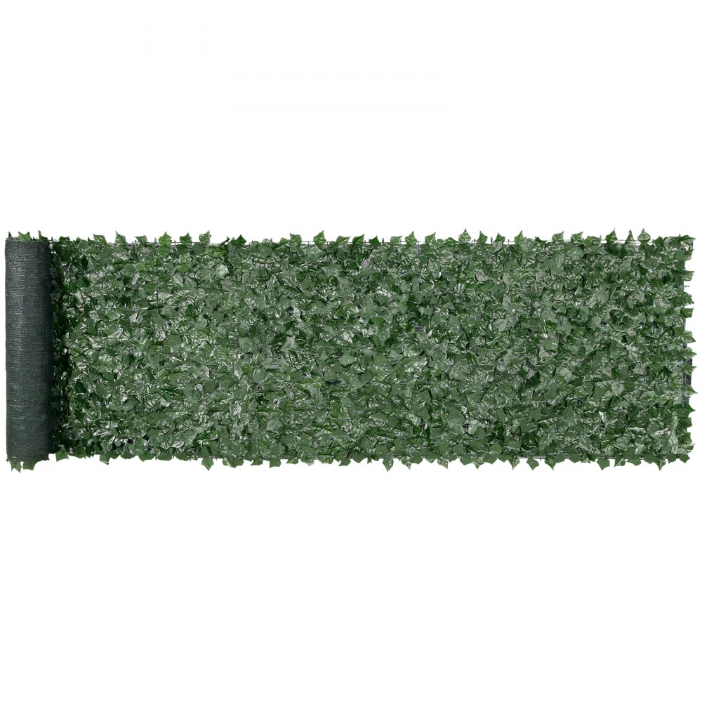 VEVOR Ivy Privacy Fence, 39 x 158in Artificial Green Wall Screen, Greenery Ivy Fence with Mesh Cloth Backing and Strengthened Joint, Faux Hedges Vine Leaf Decoration for Outdoor Garden, Yard, Balcony - WLSRZZWQ1J39NK3IBV0