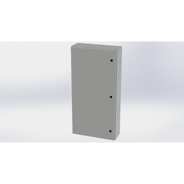 Saginaw Control & Engineering Carbon Steel Electrical Enclosures, 48 in H, 8 in D, 24 in W, NEMA 3R, 4, 12, 13, Hinged - SCE-48EL2408LP