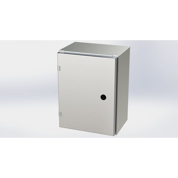 Saginaw Control & Engineering 304 Stainless Steel Electrical Enclosures, 16 in H, 8 in D, 12 in W, NEMA 3R, 4, 4X, 12, 13, Hinged - SCE-16EL1208SSLP