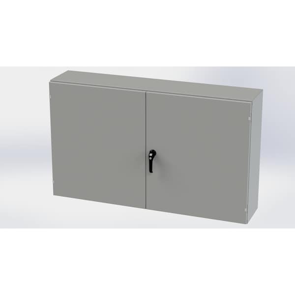 Saginaw Control & Engineering Carbon Steel Electrical Enclosures, 36 in H, 12 in D, 60 in W, NEMA 3R, 12, 13 - SCE-366012WFLP