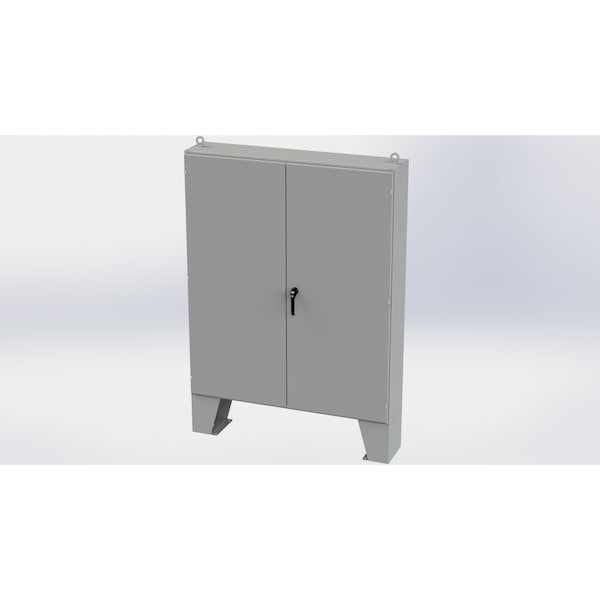 Saginaw Control & Engineering Carbon Steel Electrical Enclosures, 72 in H, 12 in D, 60 in W, NEMA 3R, 12, 13, Hinged - SCE-726012ULP