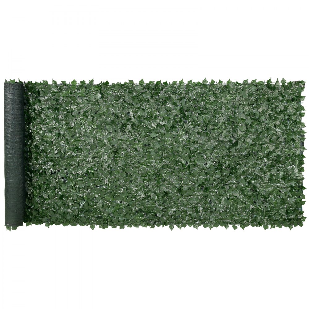 VEVOR Ivy Privacy Fence, 59 x 158in Artificial Green Wall Screen, Greenery Ivy Fence w/ Mesh Cloth Backing and Strengthened Joint, Faux Hedges Vine Leaf Decoration for Outdoor Garden, Yard, Balcony - WLSRZZWQ1J59PISG2V0