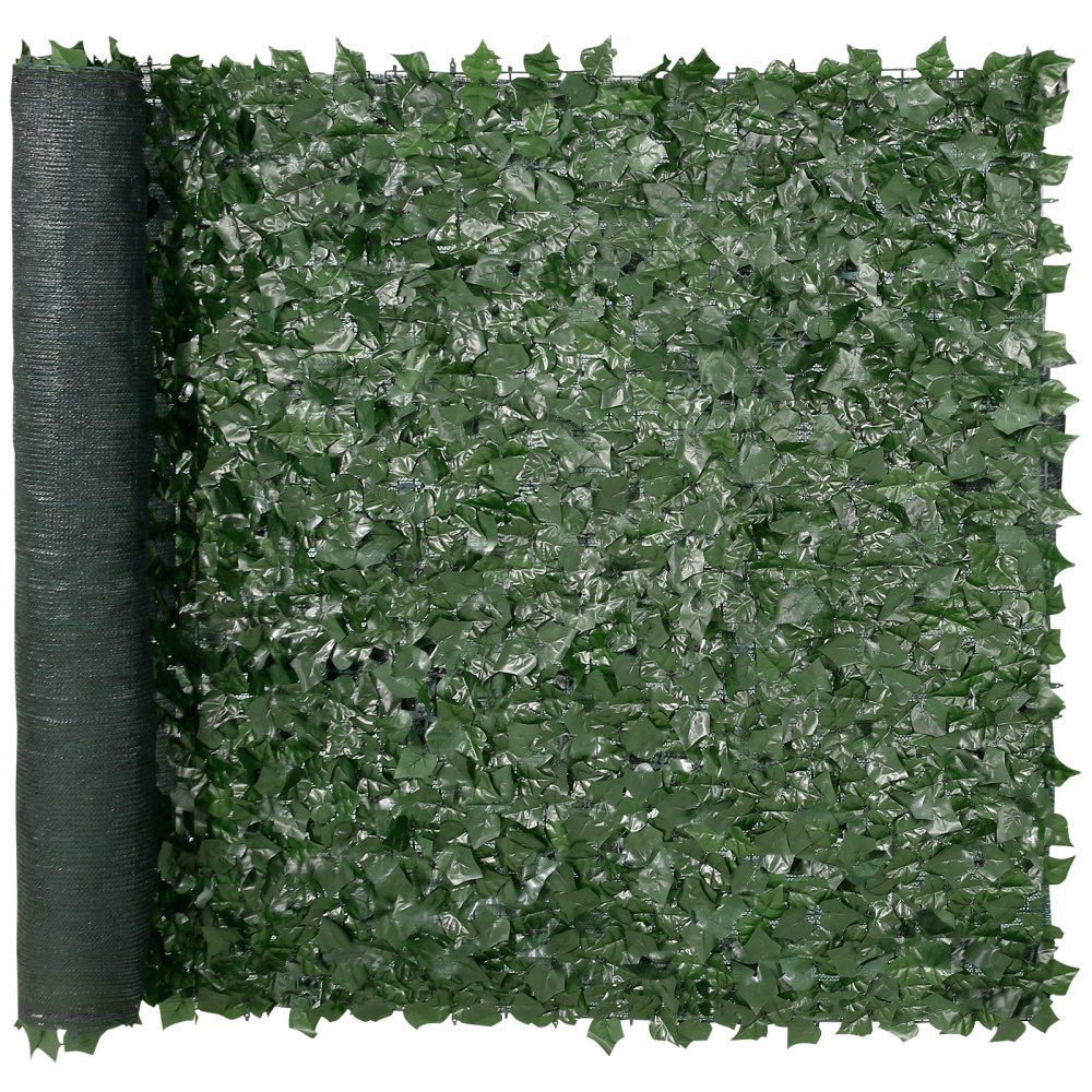 VEVOR Ivy Privacy Fence, 59 x 98 in Artificial Green Wall Screen, Greenery Ivy Fence with Mesh Cloth Backing and Strengthened Joint, Faux Hedges Vine Leaf Decoration for Outdoor Garden, Yard, Balcony - WLSRZZWQ1J59BZSPWV0
