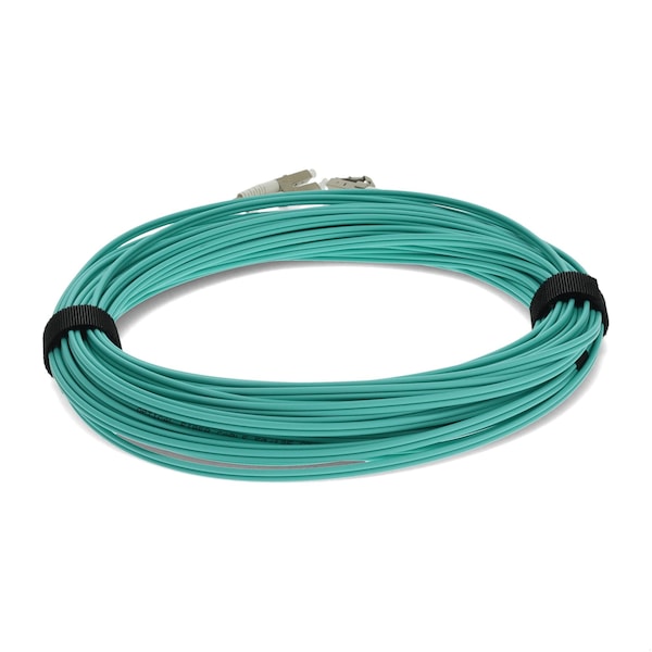 Add-On 22M LC MALE TO LC MALE OM4 STRAIGHT AQUA DUPLEX FIBER OFNR RISER-RATE - ADD-LC-LC-22M5OM4