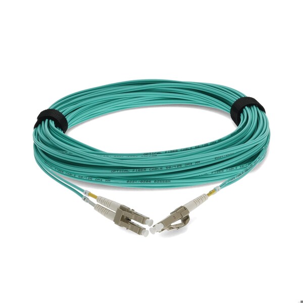 Add-On 22M LC MALE TO LC MALE OM4 STRAIGHT AQUA DUPLEX FIBER OFNR RISER-RATE - ADD-LC-LC-22M5OM4